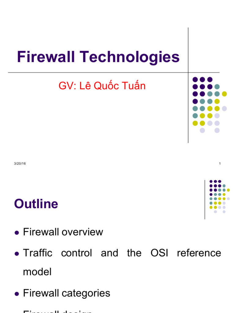 Understanding Firewall Technologies | PDF | Firewall (Computing ...