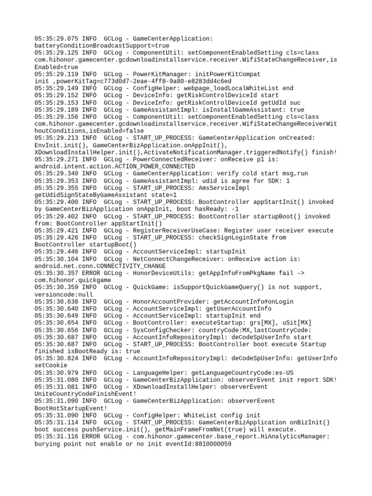 GameCenter Application Log Insights | PDF | Hypertext Transfer Protocol ...