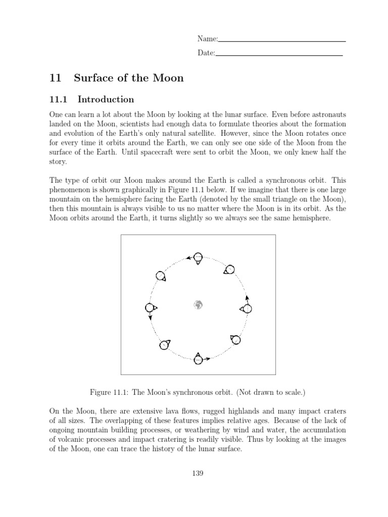 Understanding the Moon's Surface Features | PDF | Moon | Earth