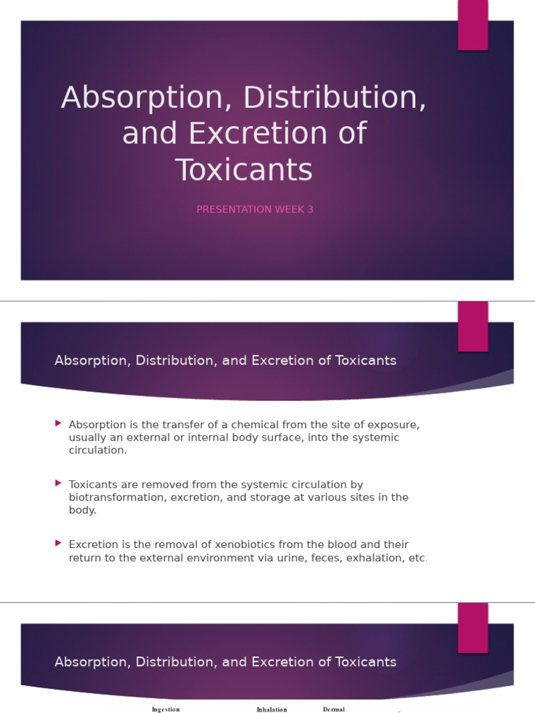 Lecture Notes-5-Absorption, Distribution, Excretion | PDF | Cell ...