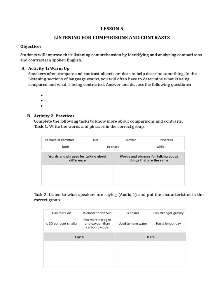 Lesson 5 | PDF