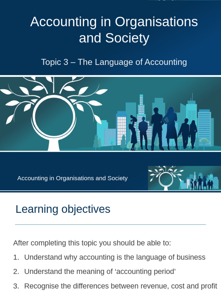 Understanding Accounting Language and Costs | PDF | Expense | Revenue