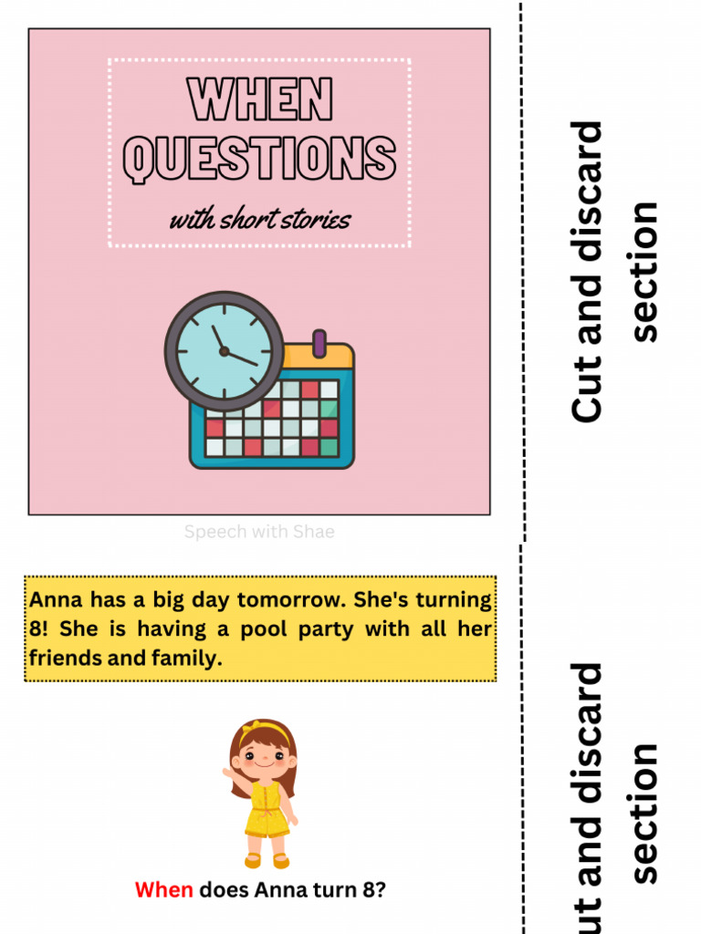 Interactive Book When Questions | PDF