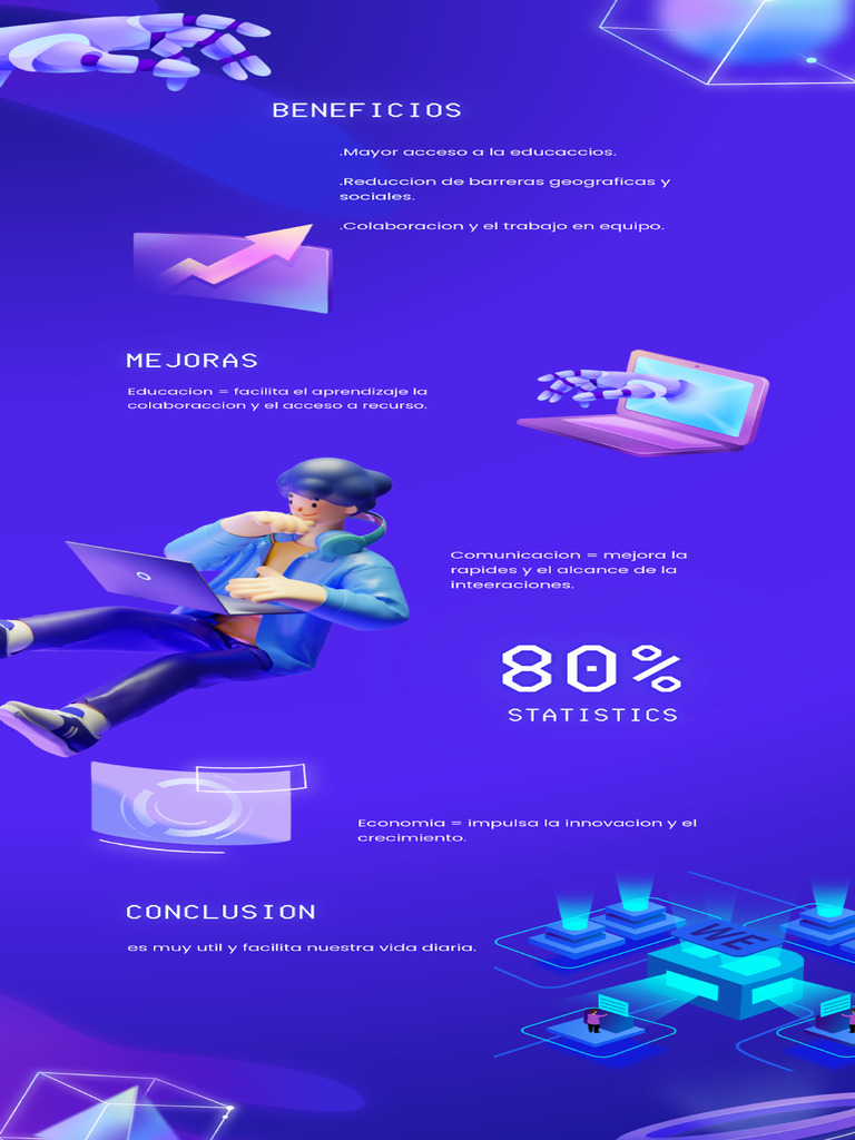 Blue Technological Artificial Intelligence Infographic | PDF