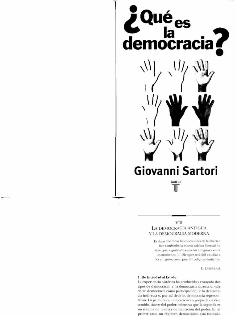 Que Es La Democracia PDF