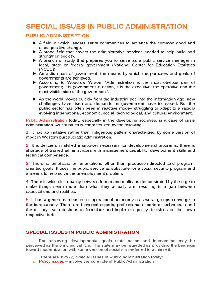 Challenges in Modern Public Administration | PDF | Political Corruption ...