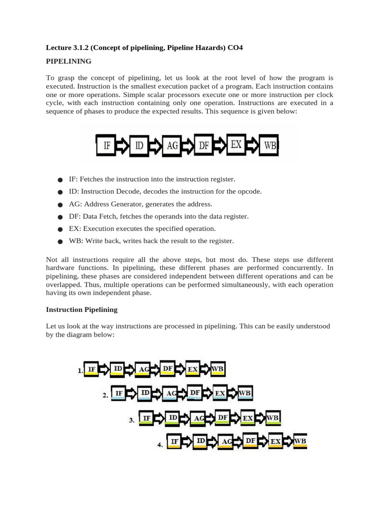 Pipelining: Hazards and Benefits | PDF | Central Processing Unit ...