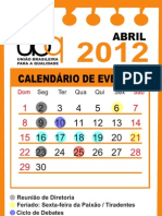 Calendário Final UBQ 2012 - A Partir de Abril
