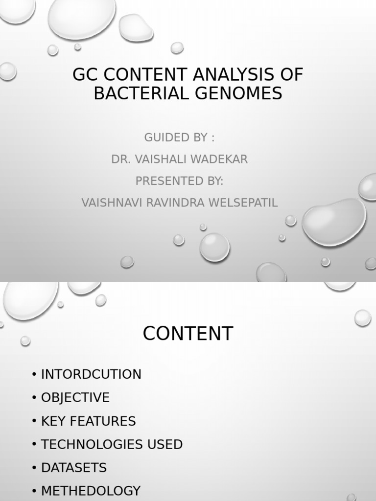 Bacterial Genome GC Content Analysis | PDF | Genomics | Biotechnology