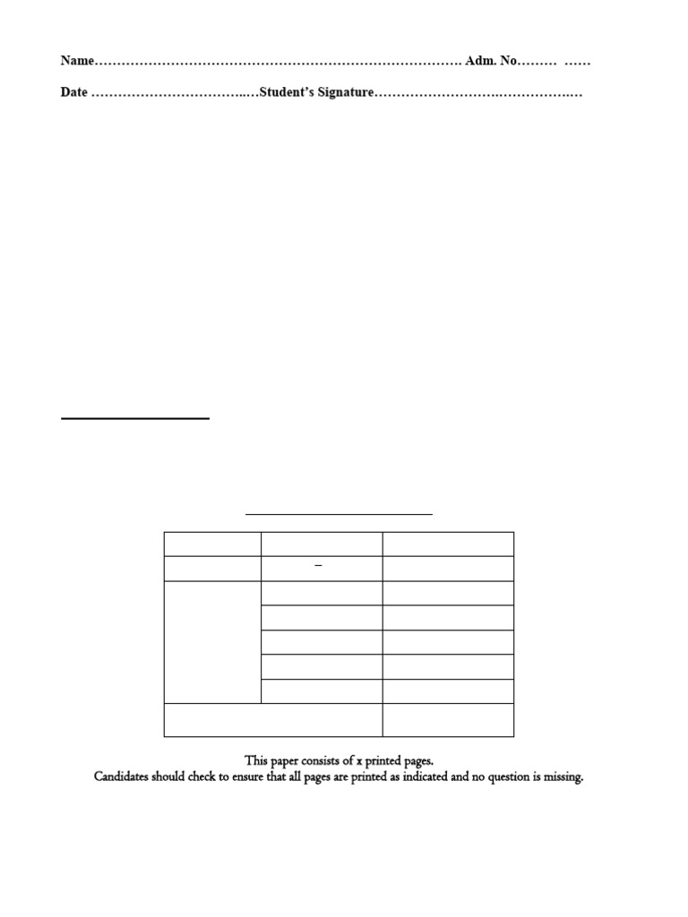 Complete Paper 1 Computer Studies Form 3 Term 2 Jan.2021 With Marking ...