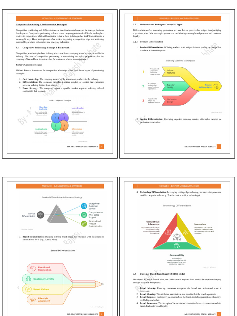 Module - III Business Models & Strategies | PDF | Low Cost Carrier | Brand