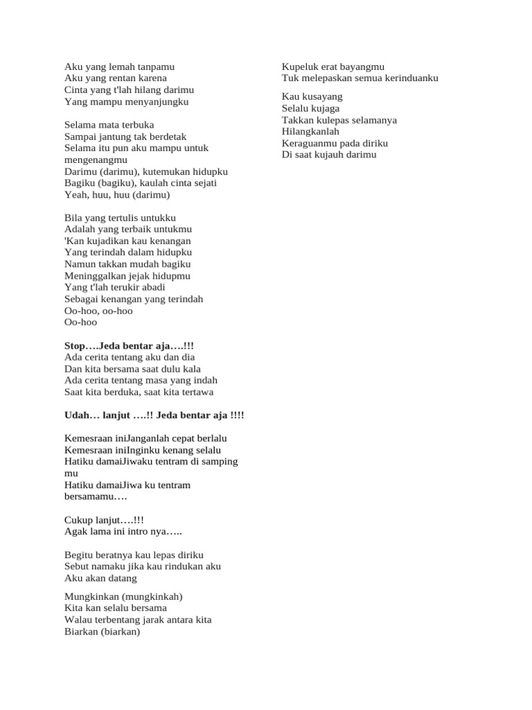 Aku Yang Lemah Tanpamu | PDF