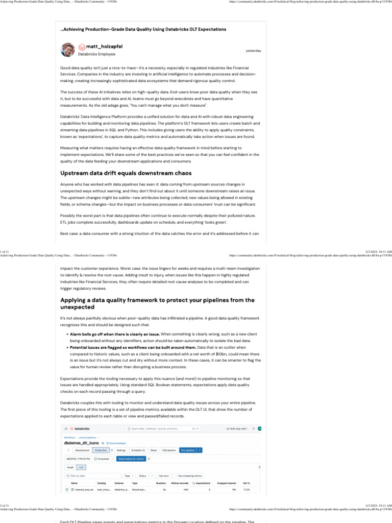 Data Quality Best Practices in Databricks | PDF | Data Quality | Data