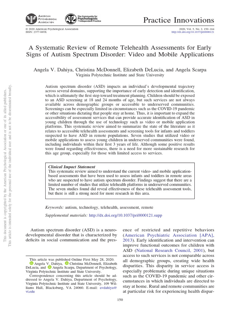 ASD Screening Test | PDF | Autism | Systematic Review
