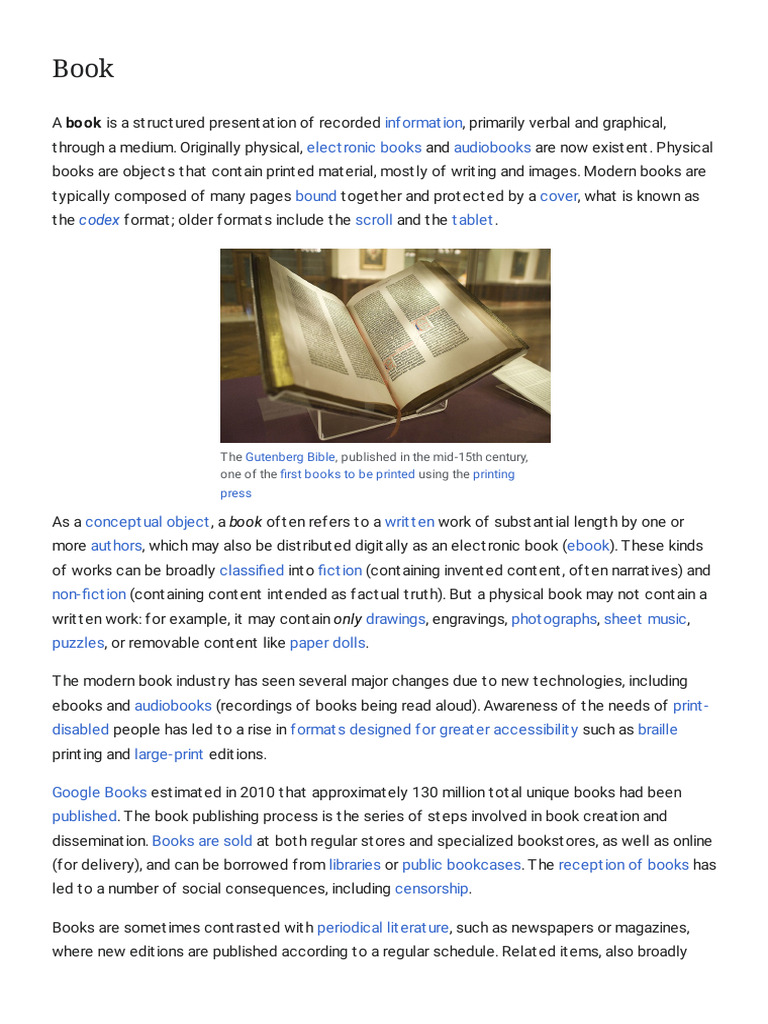 Understanding Books and Their Formats | PDF | Books | Codex