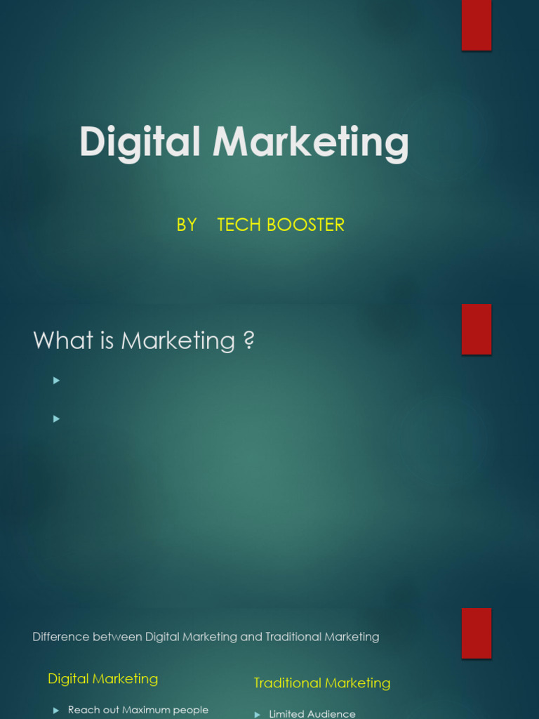 Introduction to Digital Marketing Types | PDF | Digital Marketing ...