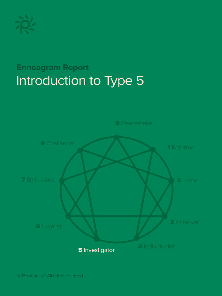 Introduction To Type 5: Enneagram Report | PDF | Knowledge | Thought