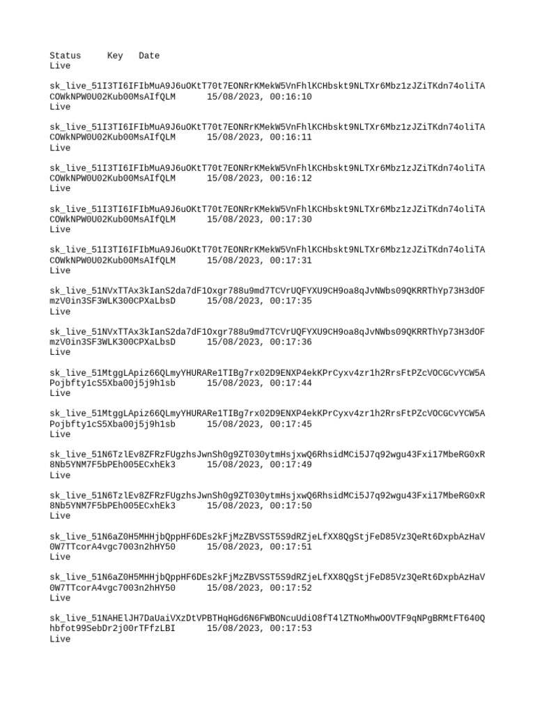 SK Live Checker Status Updates | PDF