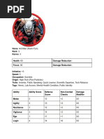 Marvel Multiverse RPG Character Sheet | PDF