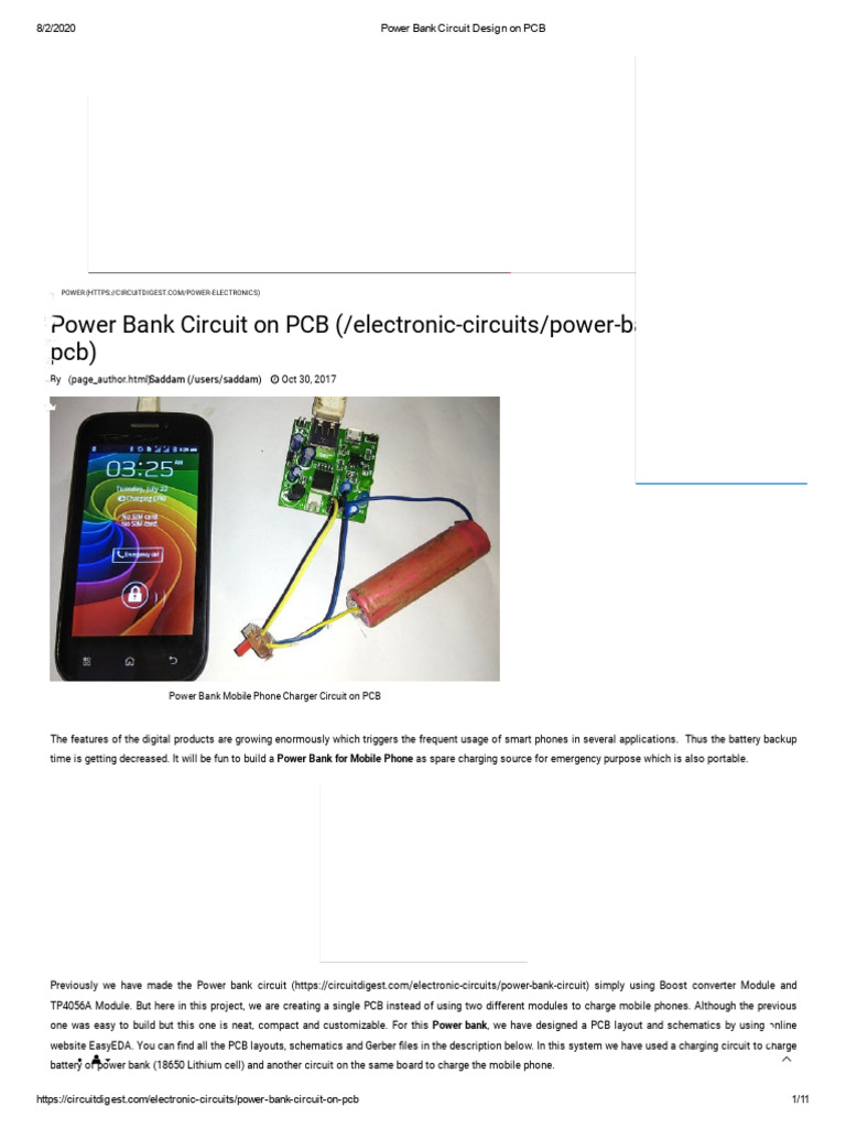 Power Bank Circuit Design Guide | PDF | Printed Circuit Board ...