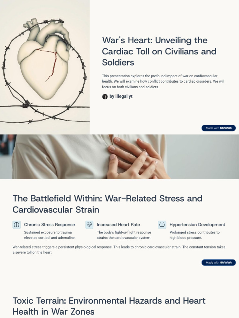 Wars Heart Unveiling The Cardiac Toll On Civilians and Soldiers | PDF ...