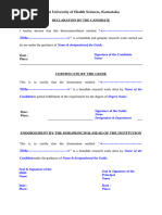 RGUHS Staff Declaration Form 2024-2025 | PDF