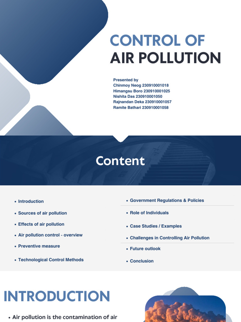 Strategies for Air Pollution Control | PDF | Air Pollution | Pollution
