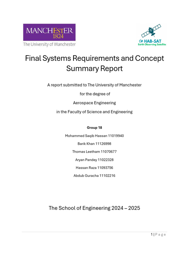 CASD Sapphire Satellite Design Report | PDF | Satellite | Greenhouse Gas
