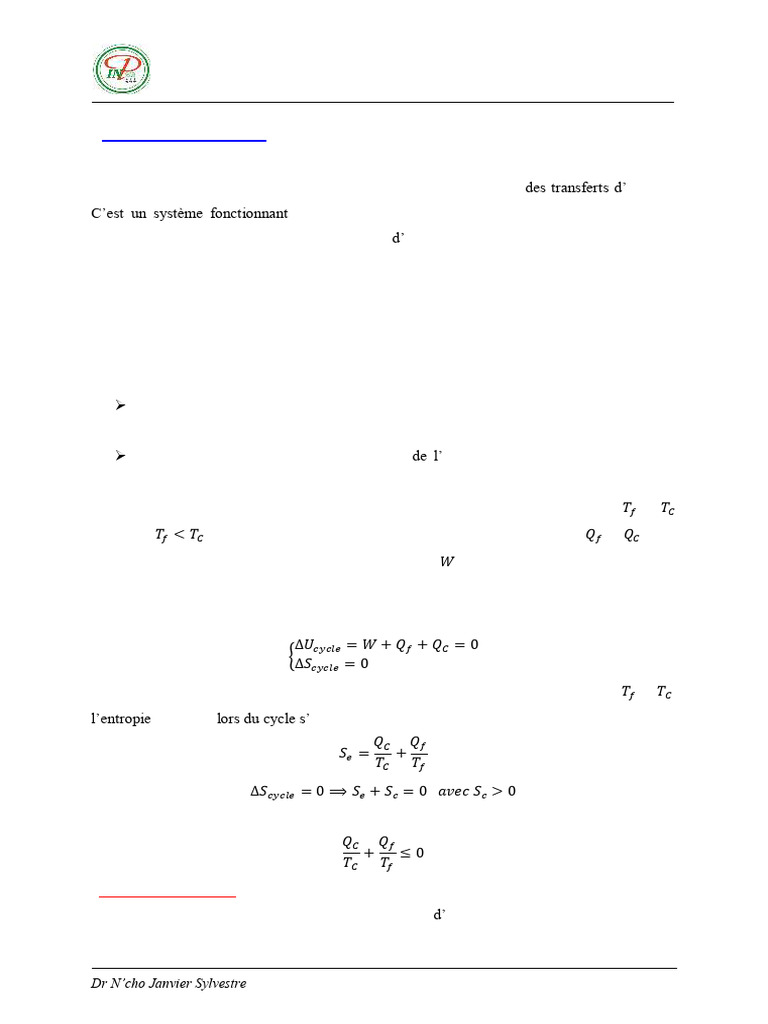 Machines thermiques dithermes expliquées | PDF | Piston | Chaleur