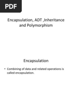 Encapsulation, ADT, Inheritance and Polymorphismppt