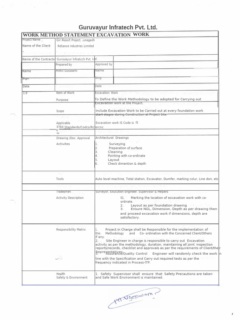 Excavation Work 000084 | PDF | Safety | Personal Protective Equipment