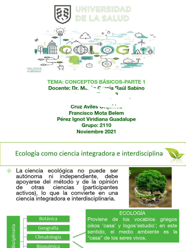Eco-S1-A1-S (C, P) - Parte 1 | PDF | Ecología | Entorno natural