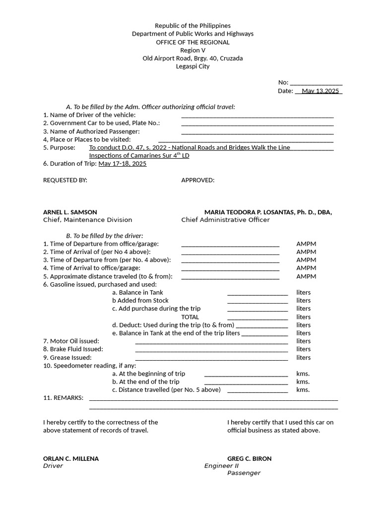 Republic of The Philippines | PDF | Transport | Vehicles