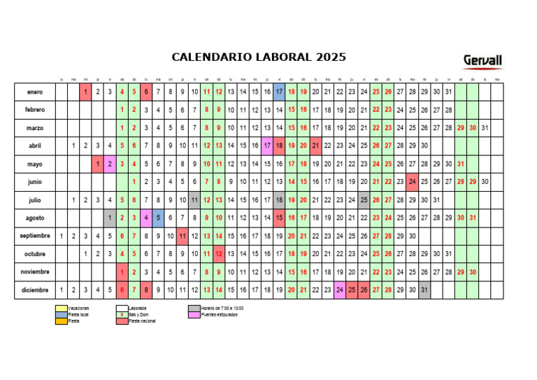Calendar I o Labor Al 2025 | PDF
