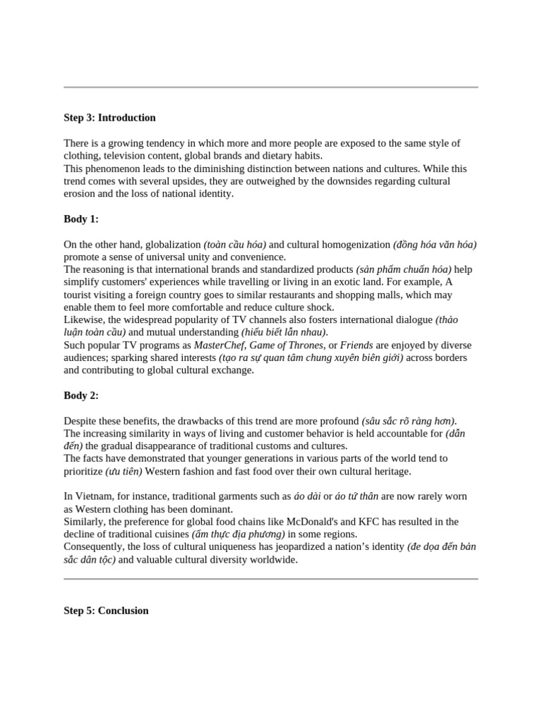 Globalization's Impact on Cultural Identity | PDF