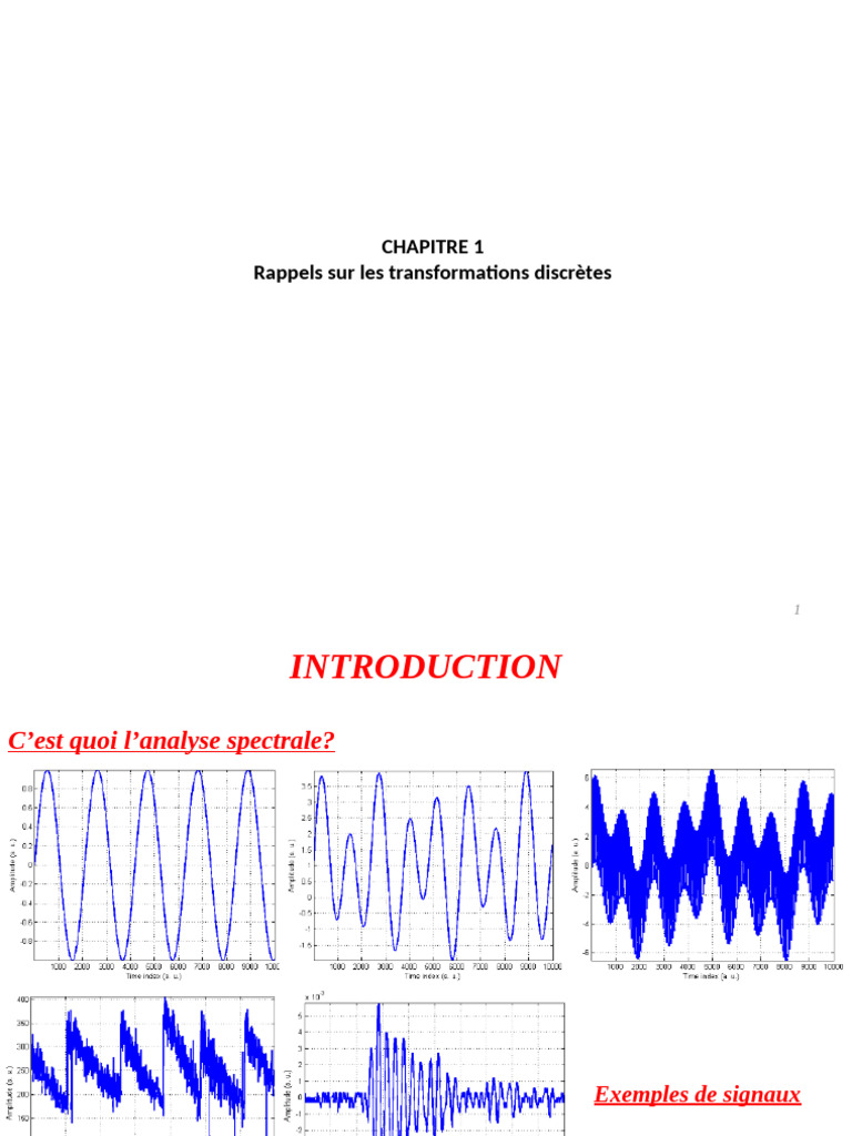 Analyse Spectrale des Signaux et Données | PDF | Échantillonnage ...