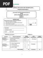 Grade 9 EMS Term 2 Exam Paper | PDF | Debits And Credits | Money
