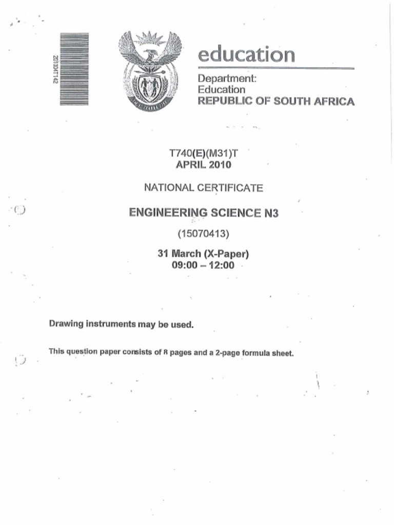 EngScienceN3April2010QP 1 | PDF