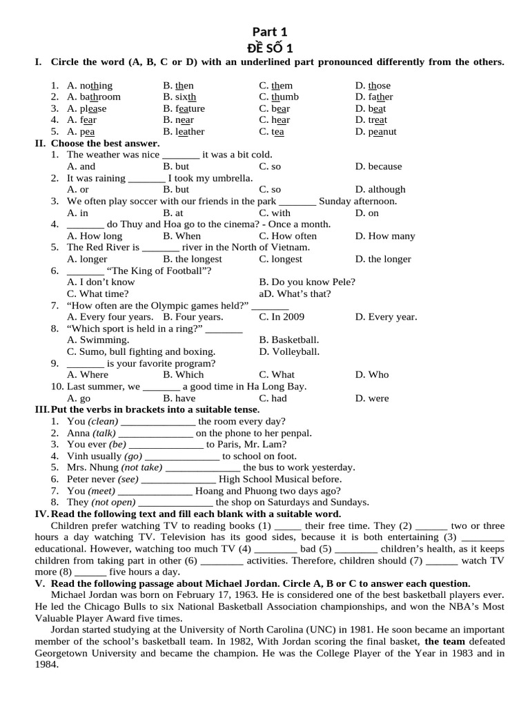 English Language Practice Test | PDF | Recycling | San Francisco