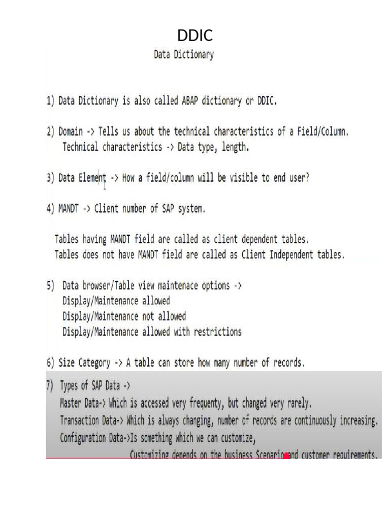 DDIC | PDF