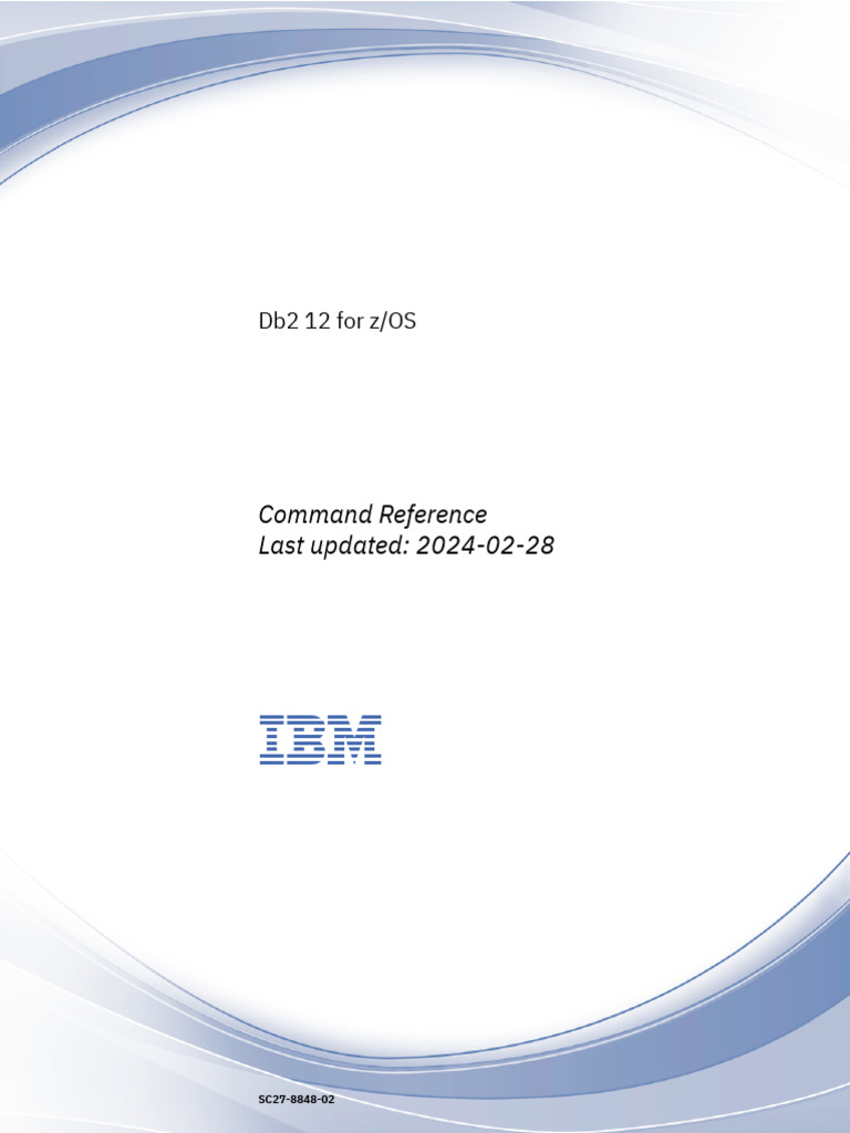 Db2 12 z/OS Command Reference Guide | PDF | Ibm Db2 | Command Line ...