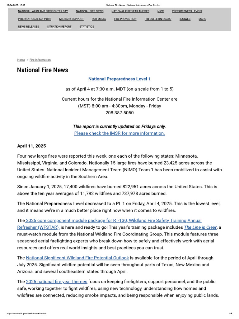 National Interagency Mobilization Guide 2025 | PDF | Wildfire ...