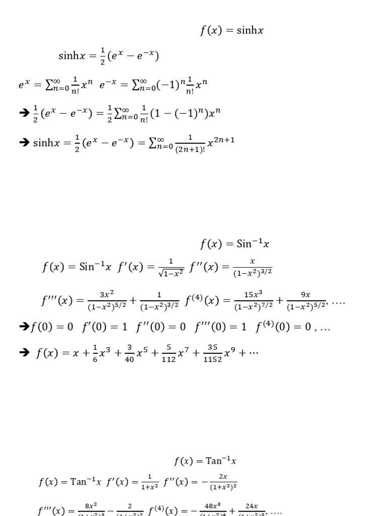 Maclaurin and Taylor Series Examples | PDF