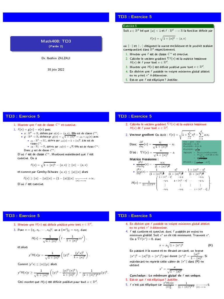 Math408 TD3 2 Print | PDF