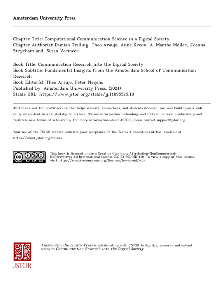 Computational Communication Science Insights | PDF | Machine Learning ...