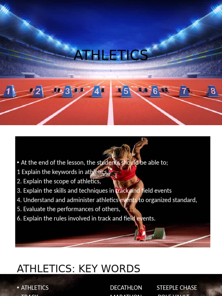 Athletics Skills and Techniques Guide | PDF | Track And Field | Athletics