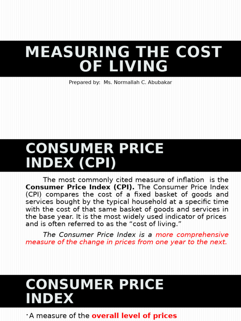 Understanding Consumer Price Index (CPI) | PDF | Cost Of Living ...