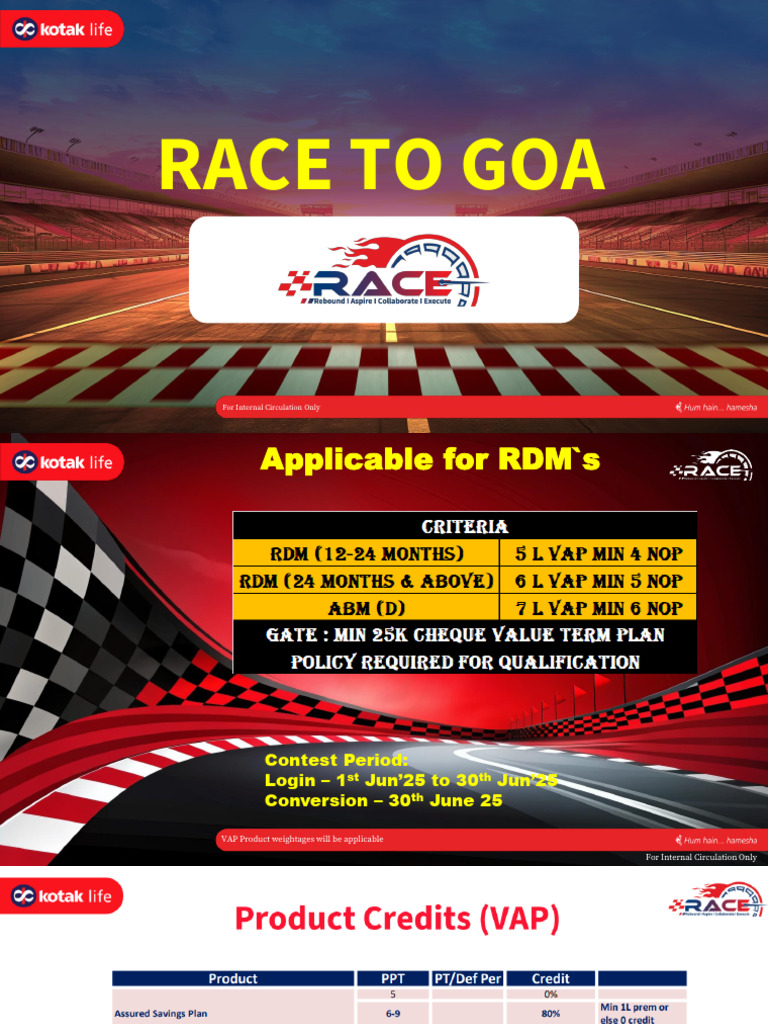 Race To Goa - RDM | PDF