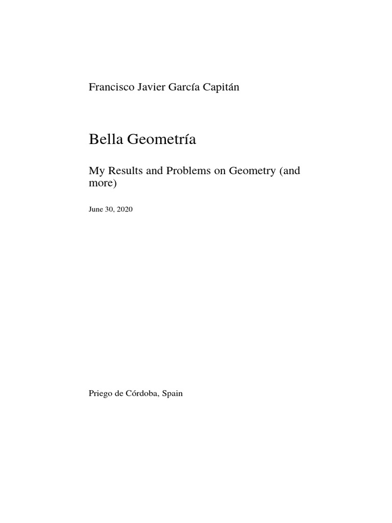 Geometry Problems and Results Overview | PDF | Triangle | Euclid