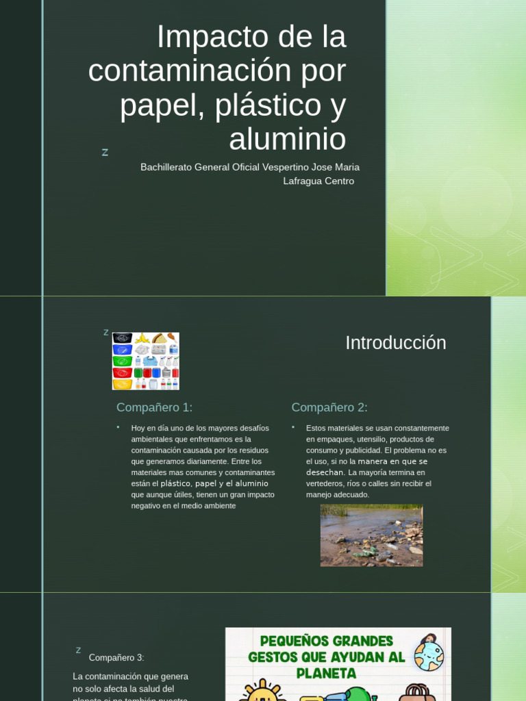 Impacto de La Contaminación Por Papel, Plástico | PDF | Residuos ...